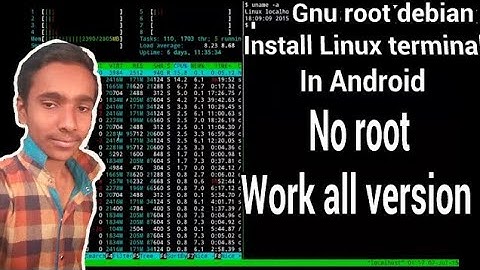 Gnu root Debian Linux terminal in android no root in Hindi hacks ep # !Techtime004