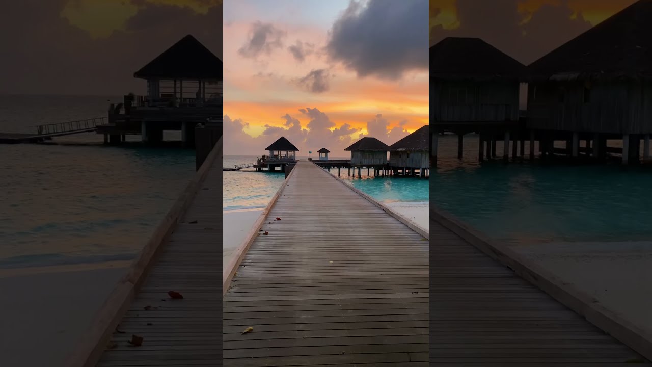 Magical Sunset In The Maldives