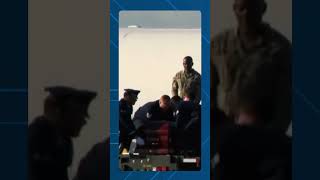 Charlie Kirk’s casket escorted from Air Force 2 in Phoenix