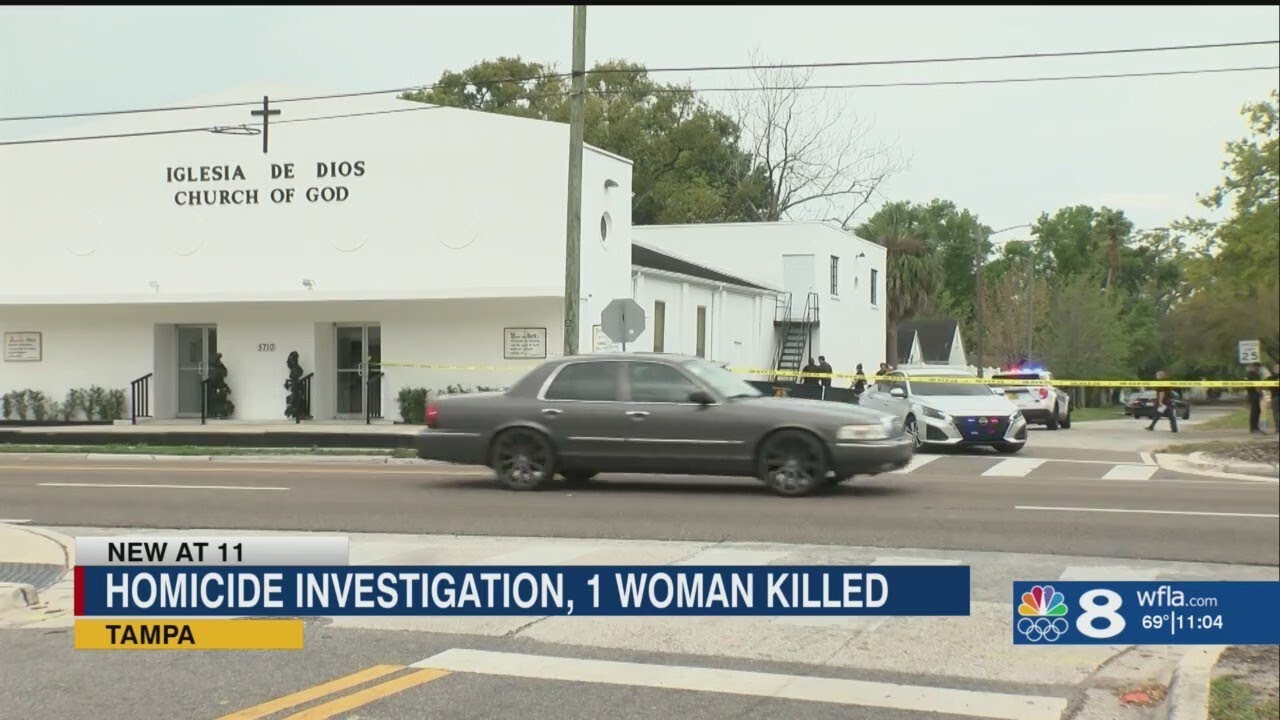 Woman’s body found outside Tampa church; police seek answers - YouTube