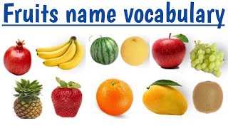 Fruits Name Vocabulary || English For Beginners || English Speaking Practice