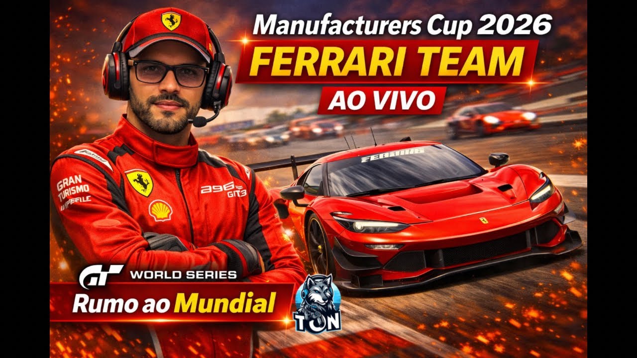Gran Turismo 7 | Manufacturers Cup 2026 – Round 2 | AO VIVO (Ferrari Team 🔴)
