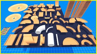 Making A Marble Run Using ONE Of EVERY Track Piece - Marble World Gameplay screenshot 3