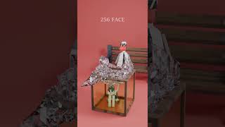A Cat jump in a Glass Box | Glass to Slime Faces Simulation