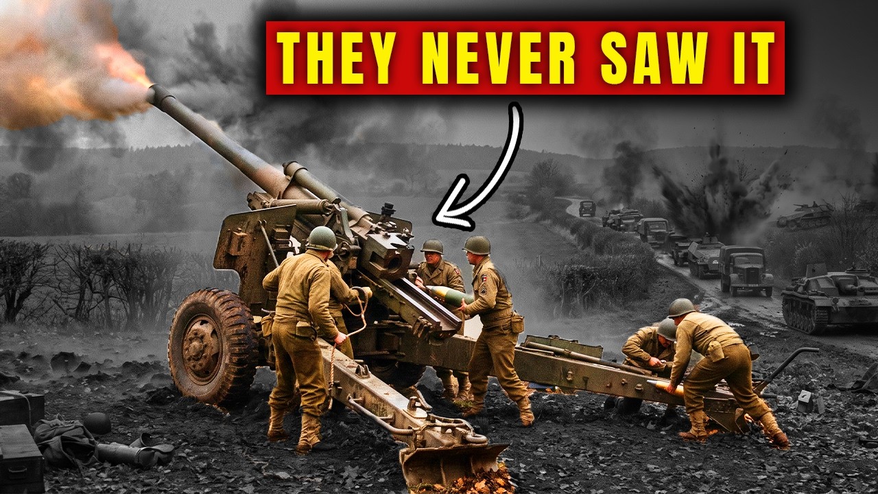 What America's "Long Tom" 155mm Guns Did to a German Column Outside Aachen