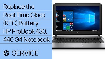 Replace the Real-Time Clock (RTC) Battery | HP ProBook 430, 440 G4 Notebook PC | HP