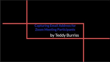 Capturing Email addresses of Zoom Meeting Participants with a Zoom Pro Account