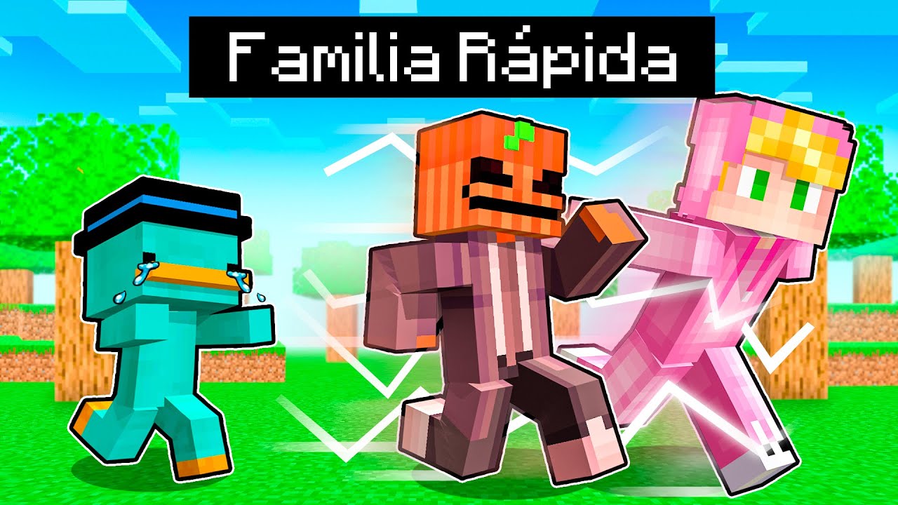 Adoptado Por La Familia MÁS RÁPIDA en Minecraft!