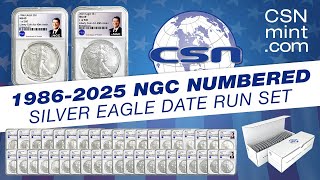 COMPLETE SILVER EAGLE DATE RUN SET!!!