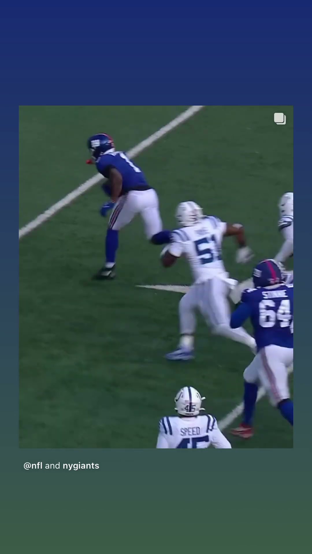 They love him #hoodnews #maliknabers #newyorkgiants #colts #touchdown #football #giants #td #omg