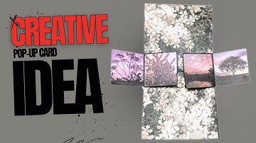 Creative Pop Up Card Idea 💖 | Unique Handmade Scrapbook Card | by crazycraftzXYZ