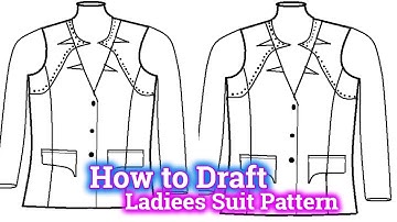 How to Draft Ladies Suit Pattern | Basic bodice pattern | draft woman coat patterns @rmgpm16