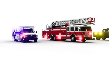 Alpha® Series LED Ambulance Surface Mount Lights - Fire Truck Surface Mount Lights