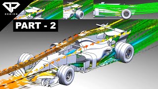 Solidworks Flow Simulation Tutorial (CFD) : Formula one car Aerodynamics simulation (Part 2)