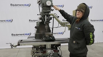 Sharp HMV 9" x 49" Variable Speed Vertical Milling Machine W/ DRO & Power Feeds