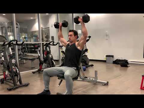SEATED OVERHEAD DUMBBELL PRESS - SEATED OVERHEAD DUMBBELL PRESS