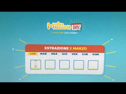 Million Day estrazione di lunedì 2 marzo 2020