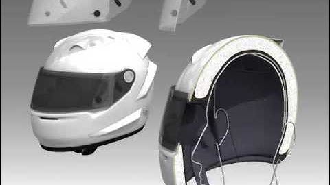 Car Helmet Cutaway 3D model from CGTrader.com