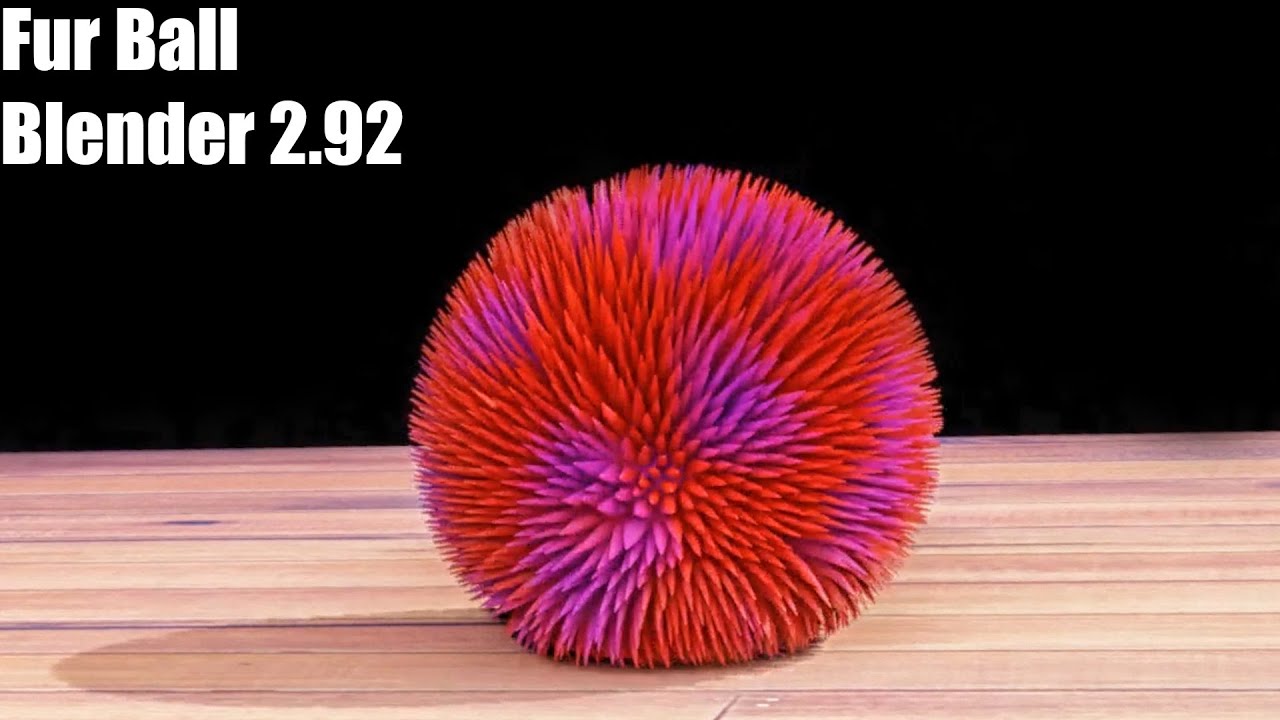 How to create bouncing fur ball - Blender Beginners tutorial - YouTube