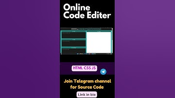 Online Code Editor using HTML CSS JavaScript.  #shorts