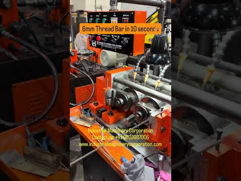 High Speed Thread Rolling Machine | 1 Meter Long 6MM Thread in Just 10 Seconds ⚡🔥
