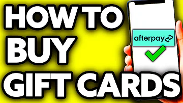 ¿Puedo comprar una tarjeta regalo con Afterpay?
