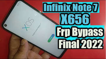 Infinix Note 7 Lite Frp Bypass Unlock Infinix X656 Without Pc