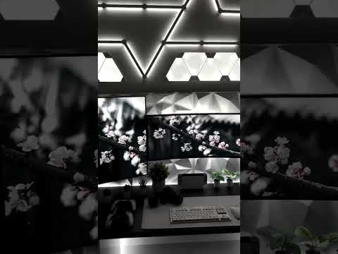 Black and White Gaming Room Setup | PC Build | 4060ti #gamingsetup #pcbuild