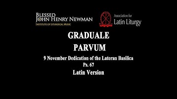 9 November Dedication of the Lateran Basilica (Latin)