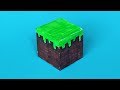 How to make a block from Minecraft with your own hands in real life without a printer