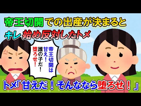 【2ch修羅場】昔の骨盤骨折で不可能と思われていた子供を妊娠。帝王切開で出産することになった→トメ「帝王切開だなんてそんなの甘えよ！堕ろせ！」私「はぁ！？」【ゆっくり解説】
