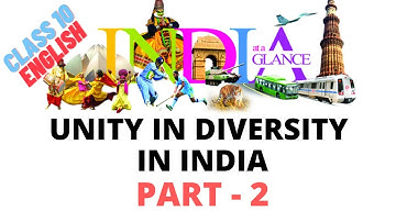 Unity in diversity in India Part-2 || Detailed explanation || 10th class || ESL DRILL