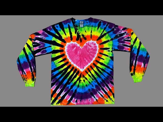 How to tie dye lightning effect pattern in Long sleeves Episode 10