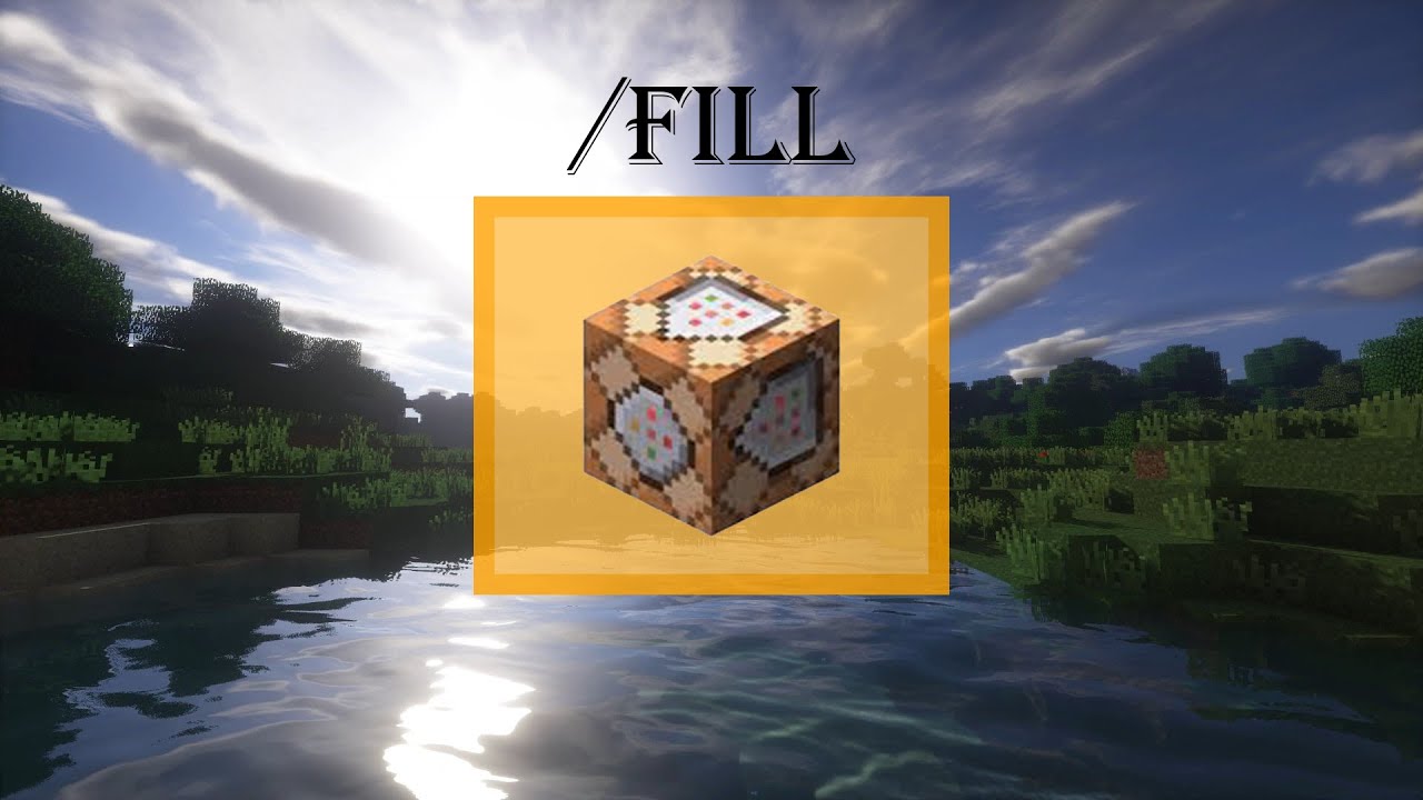 How To Use The /Fill Command In Minecraft 1.20 - YouTube
