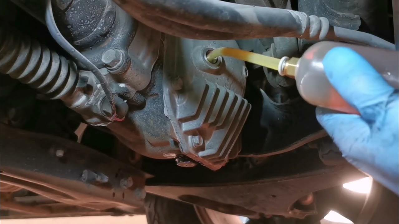 Mitsubishi Pajero Front and Rear Differential Oil Change YouTube