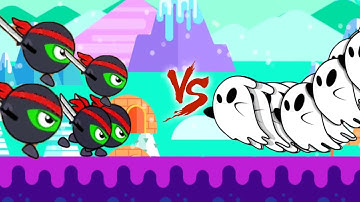 Monster Run Jump Or Die - Ninja vs Ghosts Gameplay Walkthrough Android, iOS