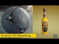 Realistic 3D Modelling and Texturing | CINEMA 4 | BLENDER