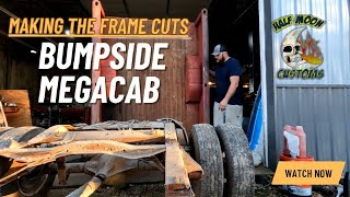 Bumpside Megacab Frame Build: Making the Cuts