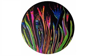 #9582 & A Magic Wand- Transfer Garden Contemporary Fluid Art 1.11.2024