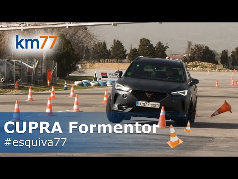 CUPRA Formentor VZ 310 CV - Maniobra de esquiva y eslalon | km77.com