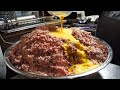 줄서서 먹는 함박 스테이크 / cheese hamburger steak with fried egg - korean street food