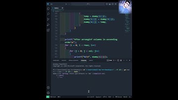 C Program to arrange rows and columns of matrix in ascending order | C Programming