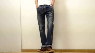EDWIN（エドウィン） JERSEYS TIGHT NARROW JEANS ジャージーズ タイト ナロージーンズ ヴィンテージ加工 タイトデニムパンツ ナローパンツ ジャージ素材 ERV002