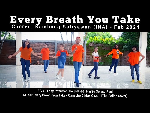 Every Breath You Take Line Dance | Easy Intermediate | @bambangsatiyawan9498  (INA) class=