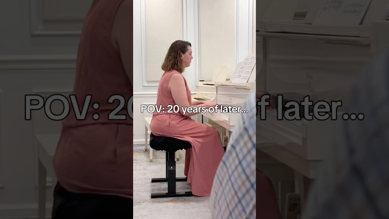 A 20-year break from piano, this year Jess decided to comeback! #courage #love #nevertoolate