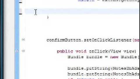 Android NotePad Tutorial video 12/16