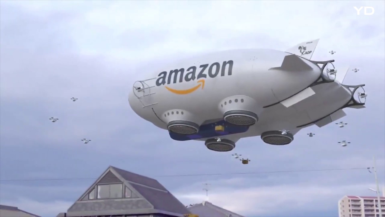 Mastery Integral tavle This drone-deploying blimp could be Amazon's next aerial fulfillment center  - YouTube