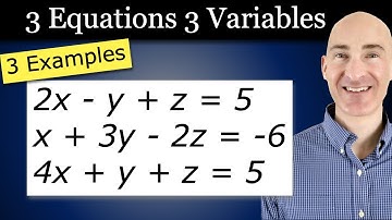 Solving Systems of 3 Equations 3 Variables