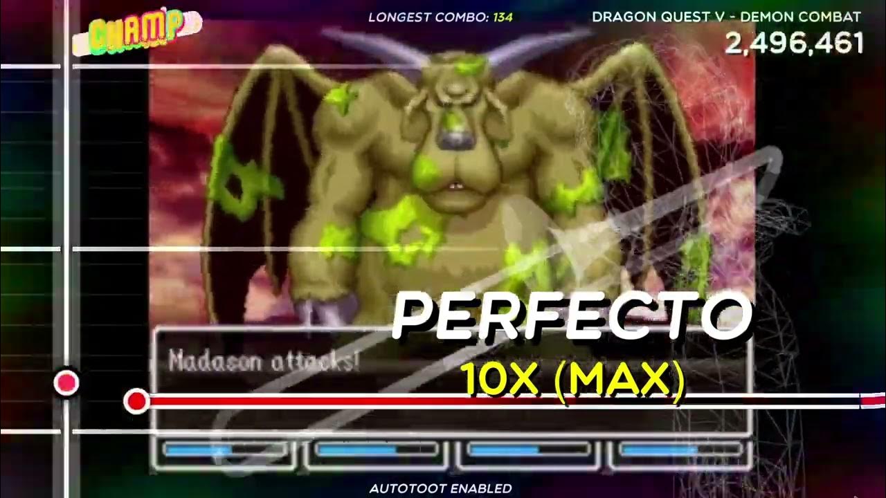 Trombone Champs Custom Chart Dragon Quest V = Demon Combat YouTube