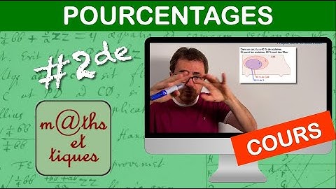 LE COURS : Pourcentages - Seconde